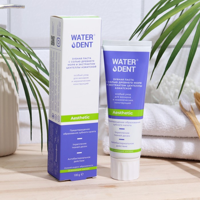 Зубная паста для виниров WATERDENT Aesthetic 100 г